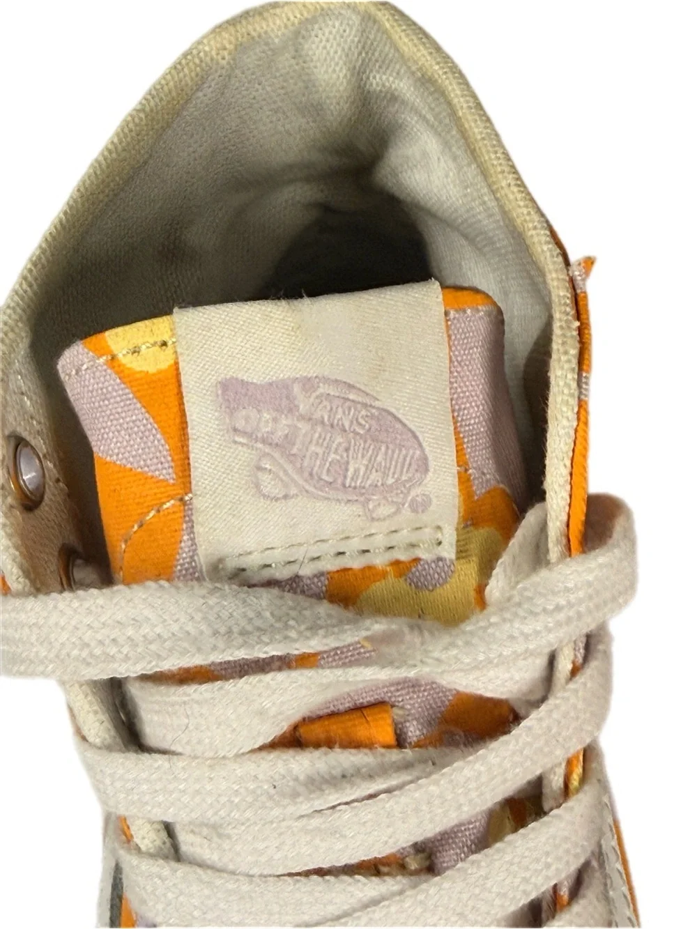 Vans | Sk8-Hi Platform Daisy Platform Sneakers in Orange & Purple White